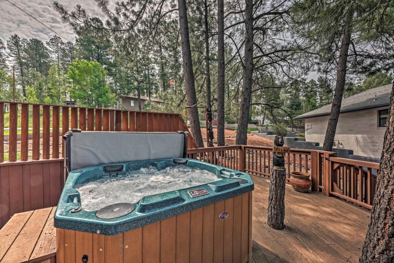 Cozy Ruidoso Cabin With Private Hot Tub And Large Deck Luaran gambar